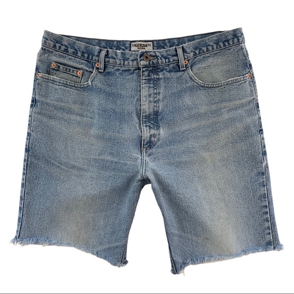 Guess Shorts Vintage Guess Denim Cut Off Jean Shorts Distressed